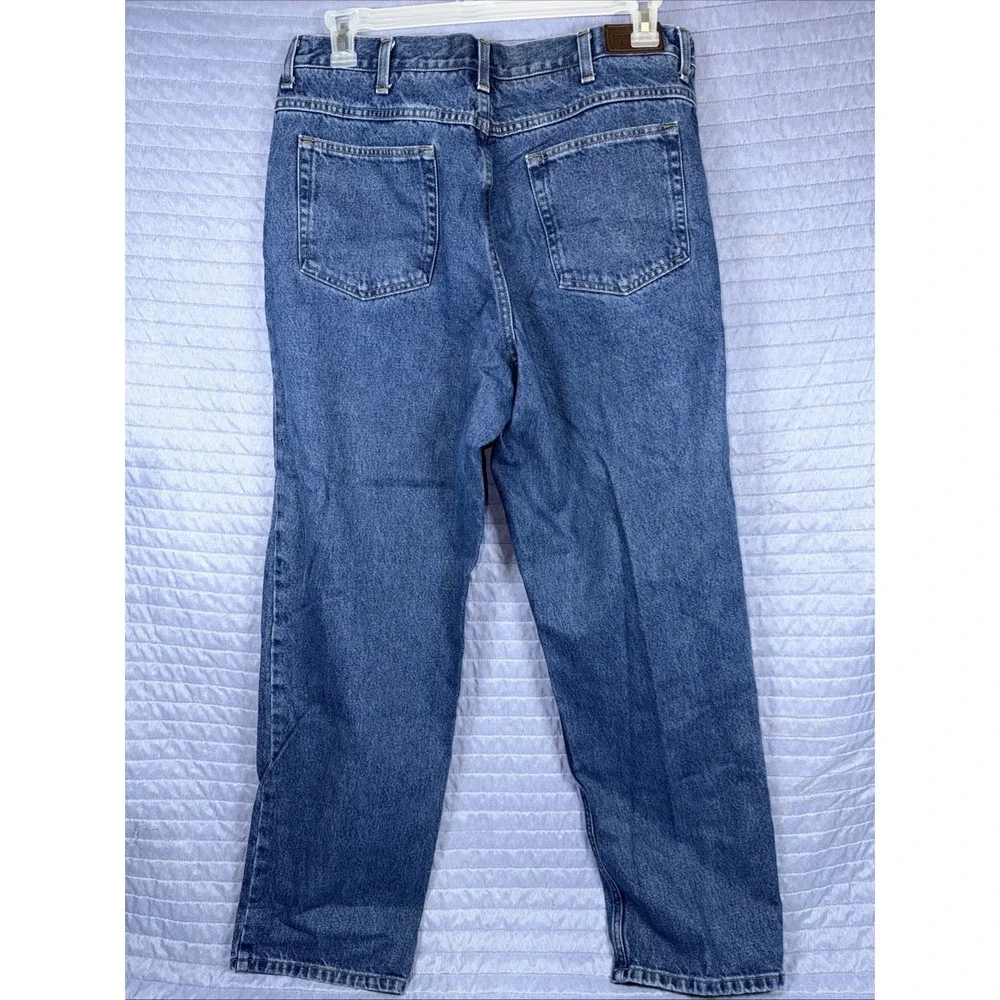 L.L.Bean Comfort Waist Relaxed Fit Men's Jeans Blue Denim Size 36x32
